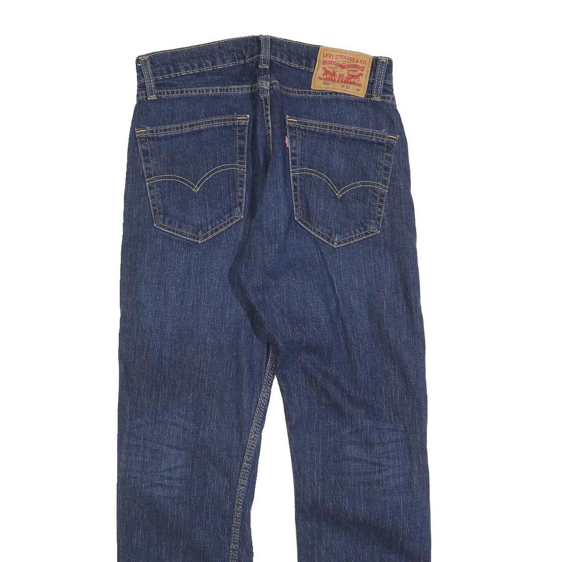 LEVI'S 505 Mens Jeans Blue Regular Straight Denim Medium W31 L27 Classic Zip Fly