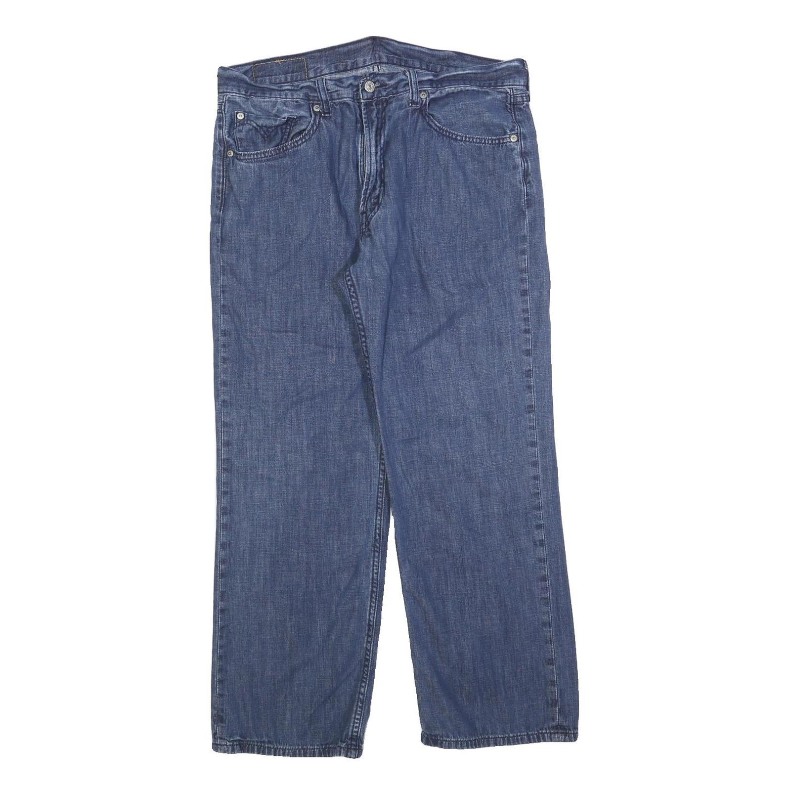 LEVI'S 506 Mens Regular Fit Straight Blue Denim Jeans W33 L27 Classic Zip Pocket