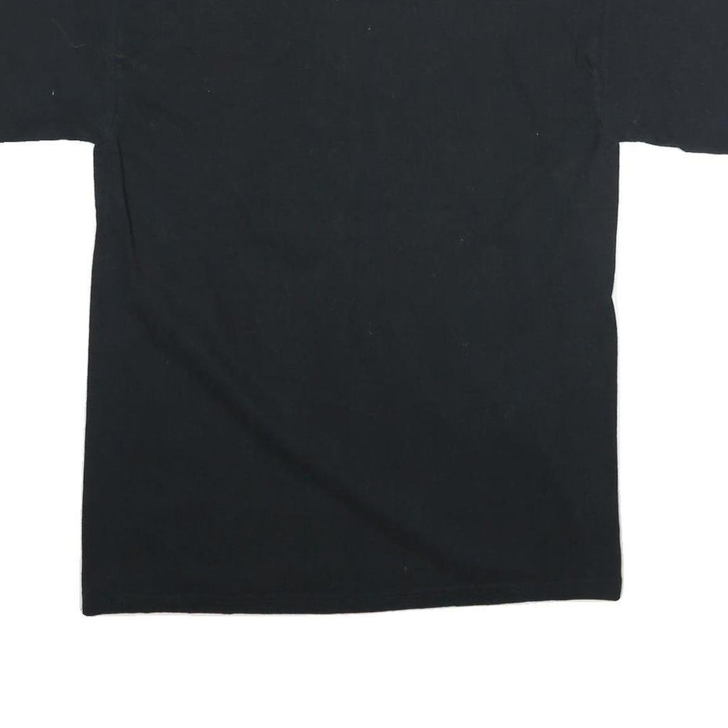 GILDAN Mens Black Okotoks Dawgs Baseball Graphic T-Shirt M Short Sleeve Crew