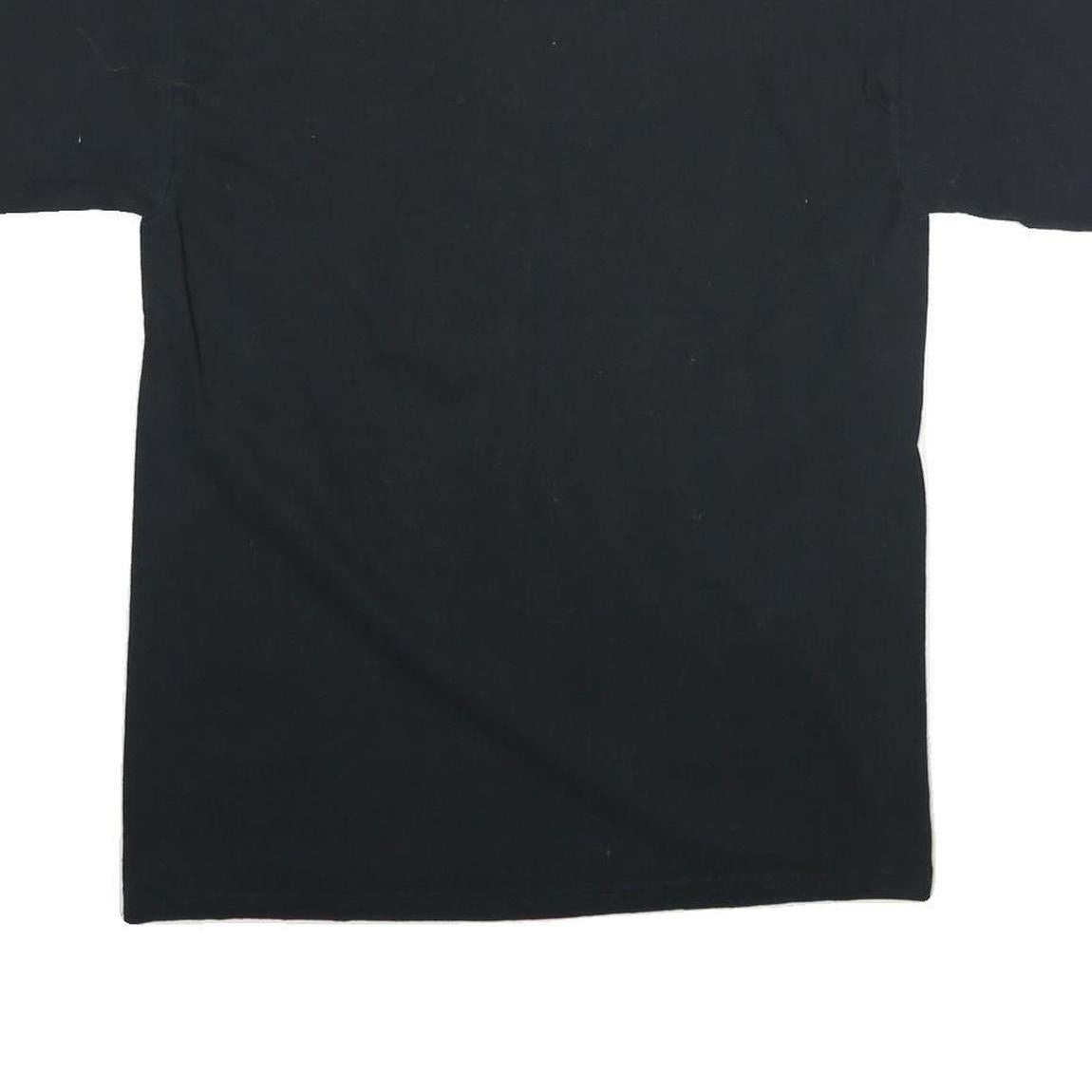 GILDAN Mens Black Okotoks Dawgs Baseball Graphic T-Shirt M Short Sleeve Crew