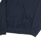 REEBOK Mens Navy Polyester Blend Jacket 2XL Plain Casual Lightweight Pullover