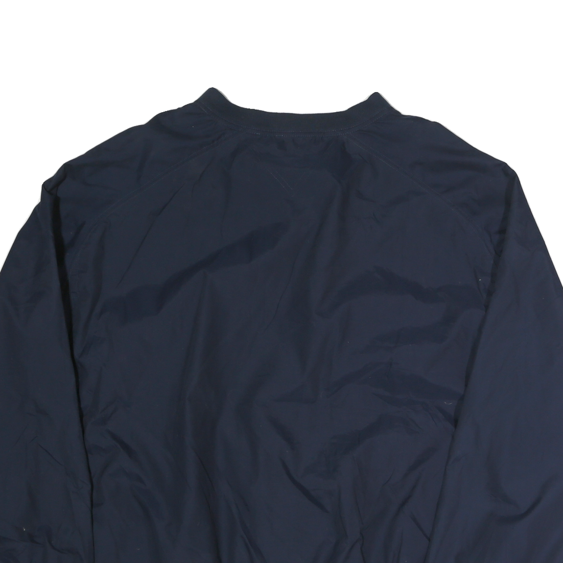 REEBOK Mens Navy Polyester Blend Jacket 2XL Plain Casual Lightweight Pullover