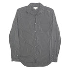 DIESEL Mens Black Striped Cotton Blend Shirt M Button Down Long Sleeve Casual
