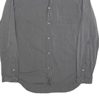 DIESEL Mens Black Striped Cotton Blend Shirt M Button Down Long Sleeve Casual