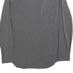 DIESEL Mens Black Striped Cotton Blend Shirt M Button Down Long Sleeve Casual