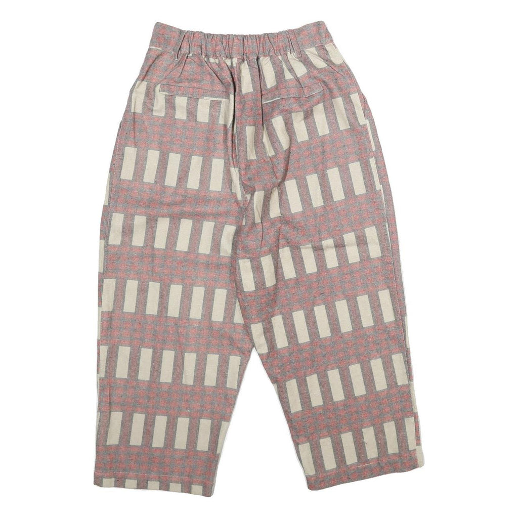 MERLOT Womens Cotton Blend Classic W26 L19 Patterned Trousers Zip Closure