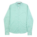 DKNY Mens Green Cotton Blend Shirt M Button Down Casual Long Sleeve