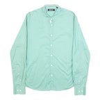 DKNY Mens Green Cotton Blend Shirt M Button Down Casual Long Sleeve