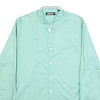 DKNY Mens Green Cotton Blend Shirt M Button Down Casual Long Sleeve