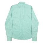 DKNY Mens Green Cotton Blend Shirt M Button Down Casual Long Sleeve