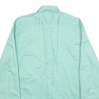 DKNY Mens Green Cotton Blend Shirt M Button Down Casual Long Sleeve