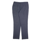 REISS Blunt T Womens Trousers Blue Slim Straight Wool W34 L32