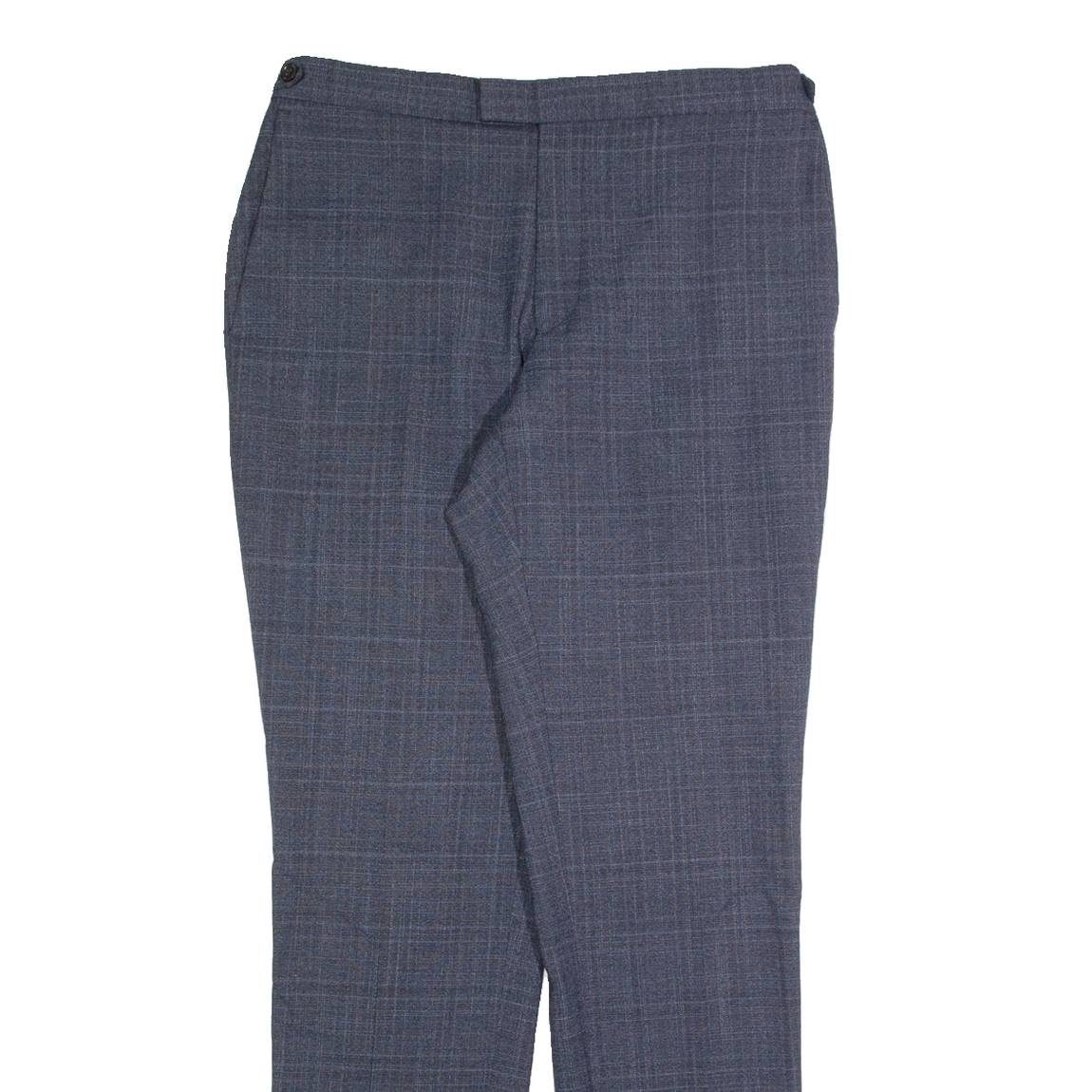 REISS Blunt T Womens Trousers Blue Slim Straight Wool W34 L32