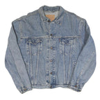 LEVI'S Mens Blue Denim Denim Jacket XL Cotton Classic Button Closure
