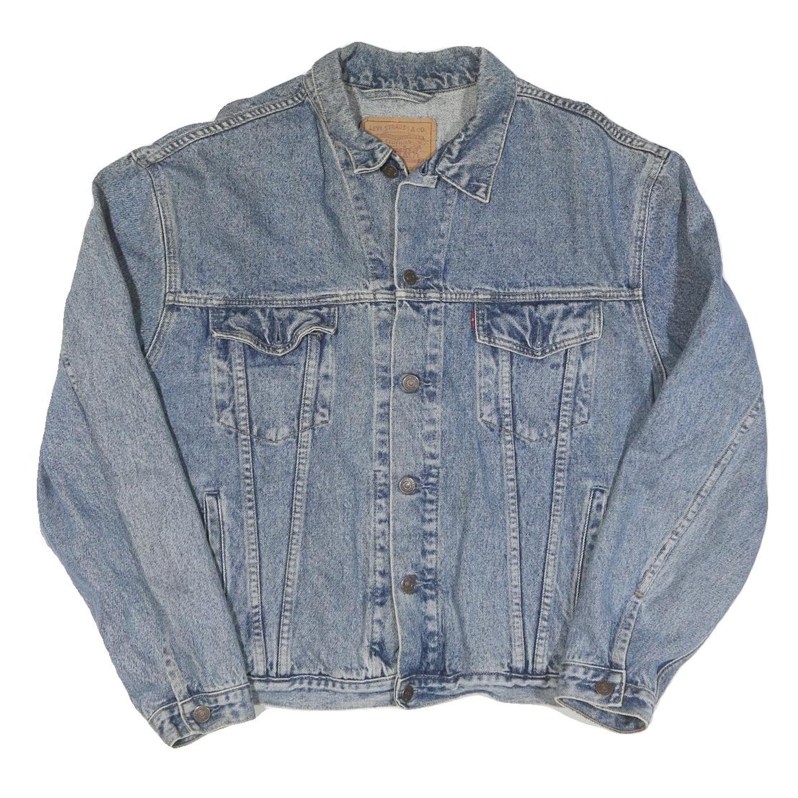 LEVI'S Mens Blue Denim Denim Jacket XL Cotton Classic Button Closure