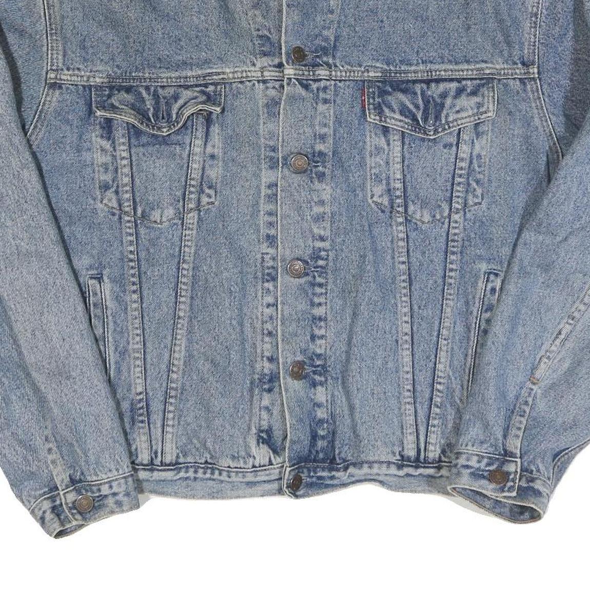 LEVI'S Mens Blue Denim Denim Jacket XL Cotton Classic Button Closure