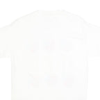 HANES Mens White Cotton Blend Atlanta Graphic T-Shirt M Short Sleeve Crew Neck