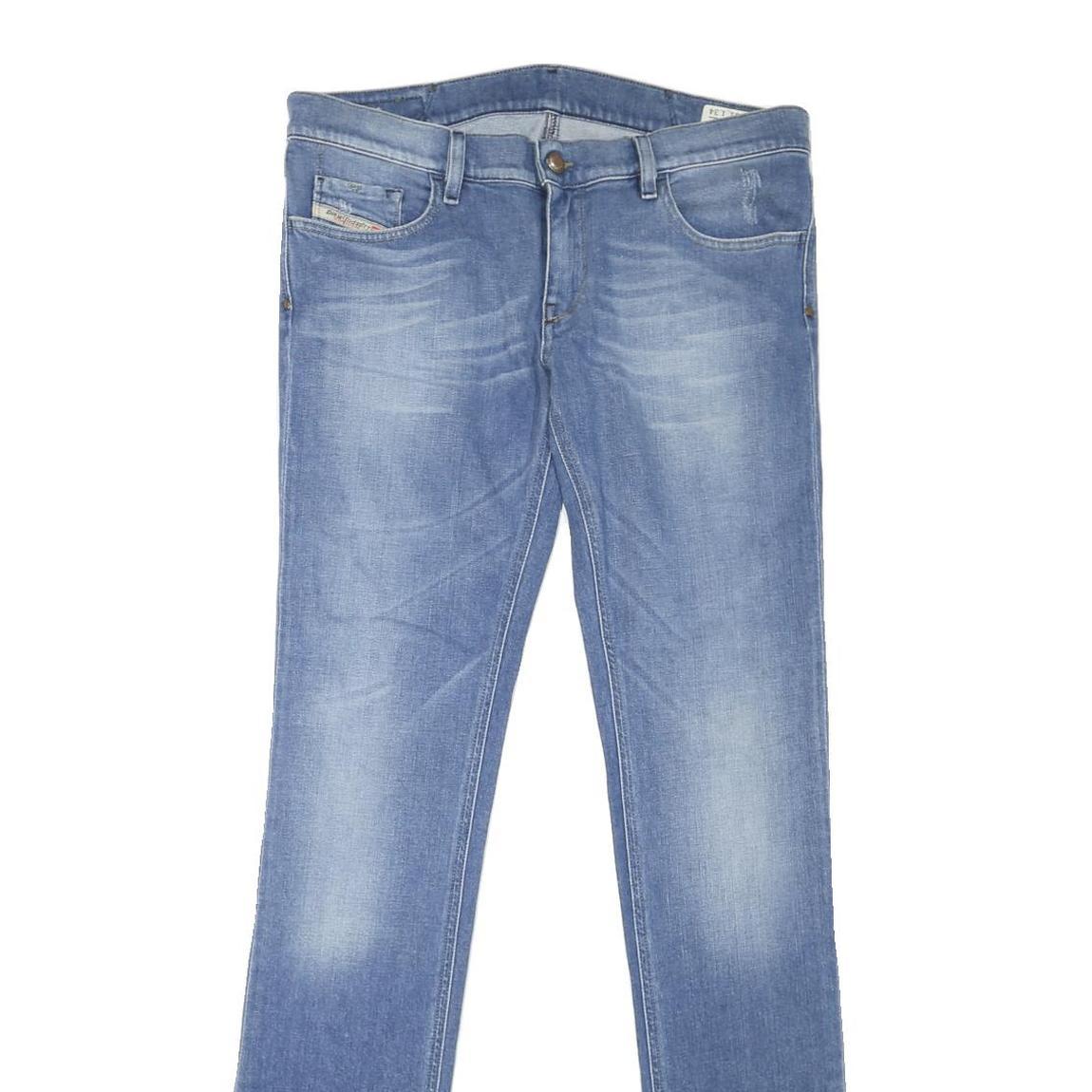 DIESEL Womens Blue Regular Jeans Denim W34 L35 Casual Comfortable Stylish