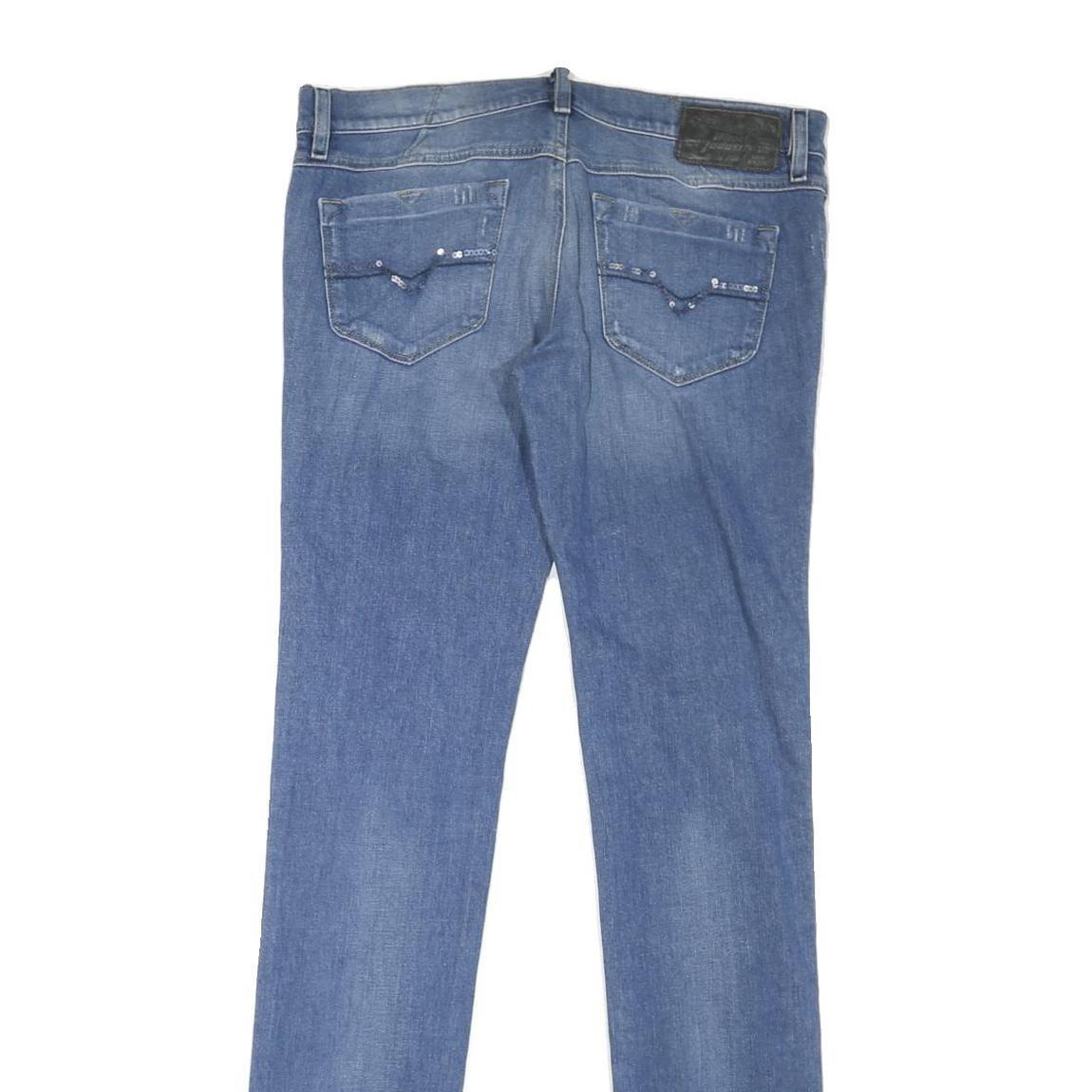 DIESEL Womens Blue Regular Jeans Denim W34 L35 Casual Comfortable Stylish