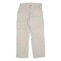 CARHARTT Mens Cotton Blend Beige Regular Fit Straight Leg Trousers W32 L30
