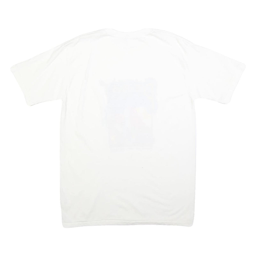 PUSONG PINOY Mens White Philippines Graphic T-Shirt L Cotton Crew Neck Short