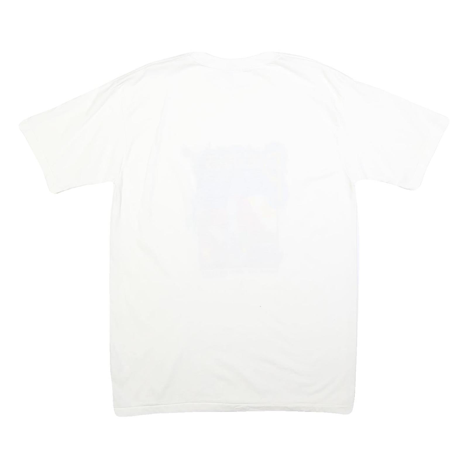 PUSONG PINOY Mens White Philippines Graphic T-Shirt L Cotton Crew Neck Short