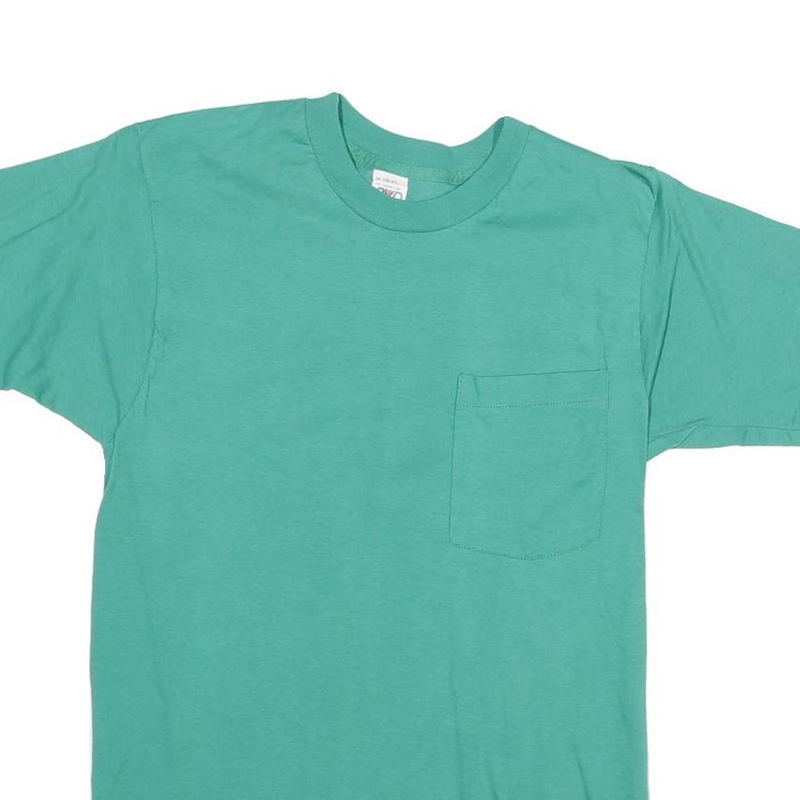 BVD Womens Green T-Shirt M Short Sleeve Crew Neck Plain Cotton Blend Casual