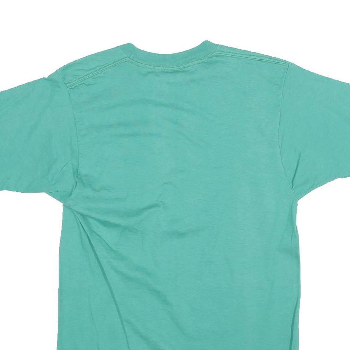 BVD Womens Green T-Shirt M Short Sleeve Crew Neck Plain Cotton Blend Casual