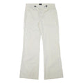 TRAILER Mens Polyester Blend Cream Relaxed Drawstring Trousers W33 L33 Casual