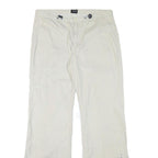 TRAILER Mens Polyester Blend Cream Relaxed Drawstring Trousers W33 L33 Casual