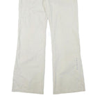 TRAILER Mens Polyester Blend Cream Relaxed Drawstring Trousers W33 L33 Casual