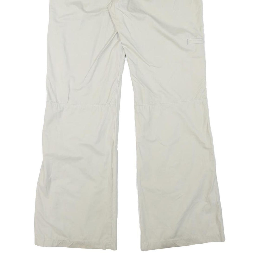 TRAILER Mens Polyester Blend Cream Relaxed Drawstring Trousers W33 L33 Casual