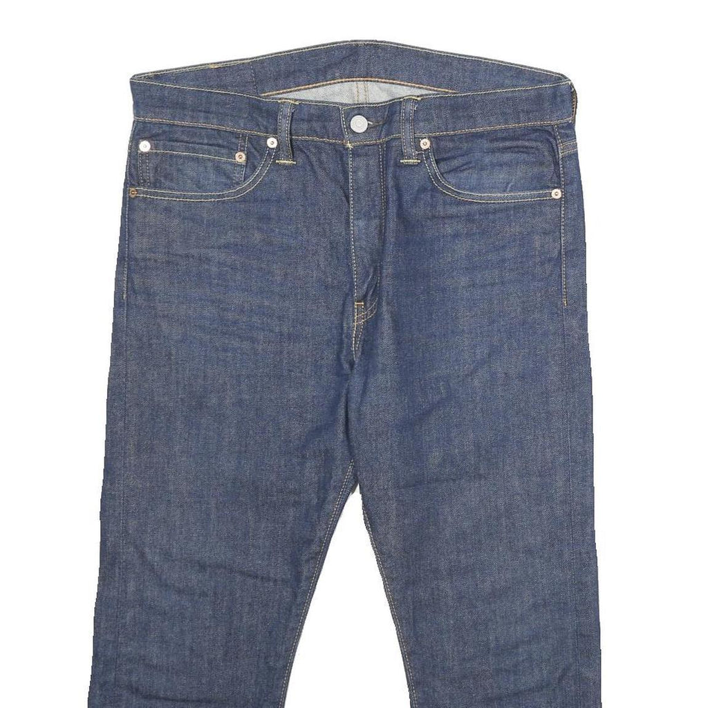 LEVI'S 510 Mens Jeans Blue Slim Skinny Denim Raw W34 L22 Zip Cotton Blend