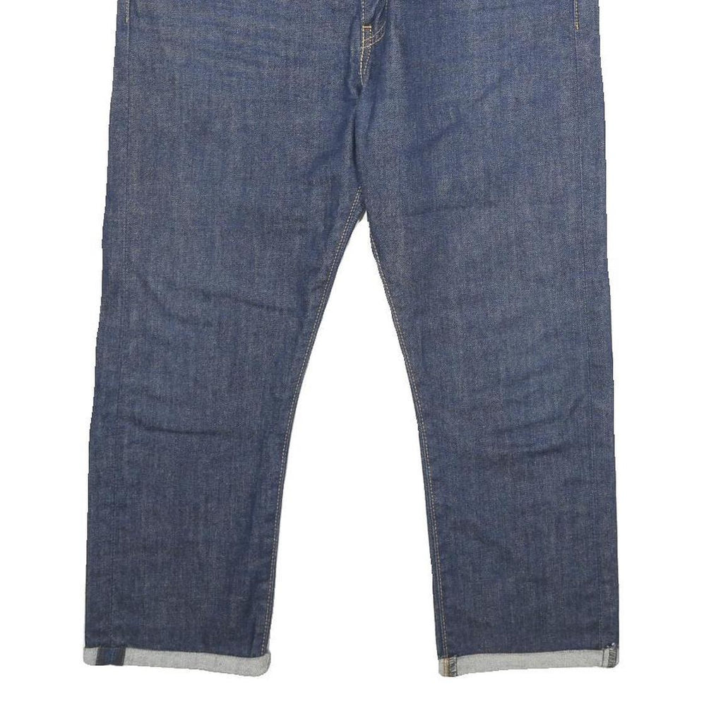 LEVI'S 510 Mens Jeans Blue Slim Skinny Denim Raw W34 L22 Zip Cotton Blend