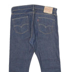 LEVI'S 510 Mens Jeans Blue Slim Skinny Denim Raw W34 L22 Zip Cotton Blend