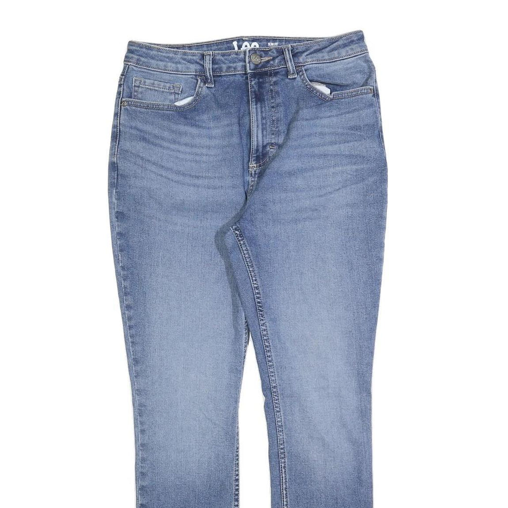 LEE Womens Slim Fit Blue Denim Jeans W28 L28 Cotton Zip Casual Classic