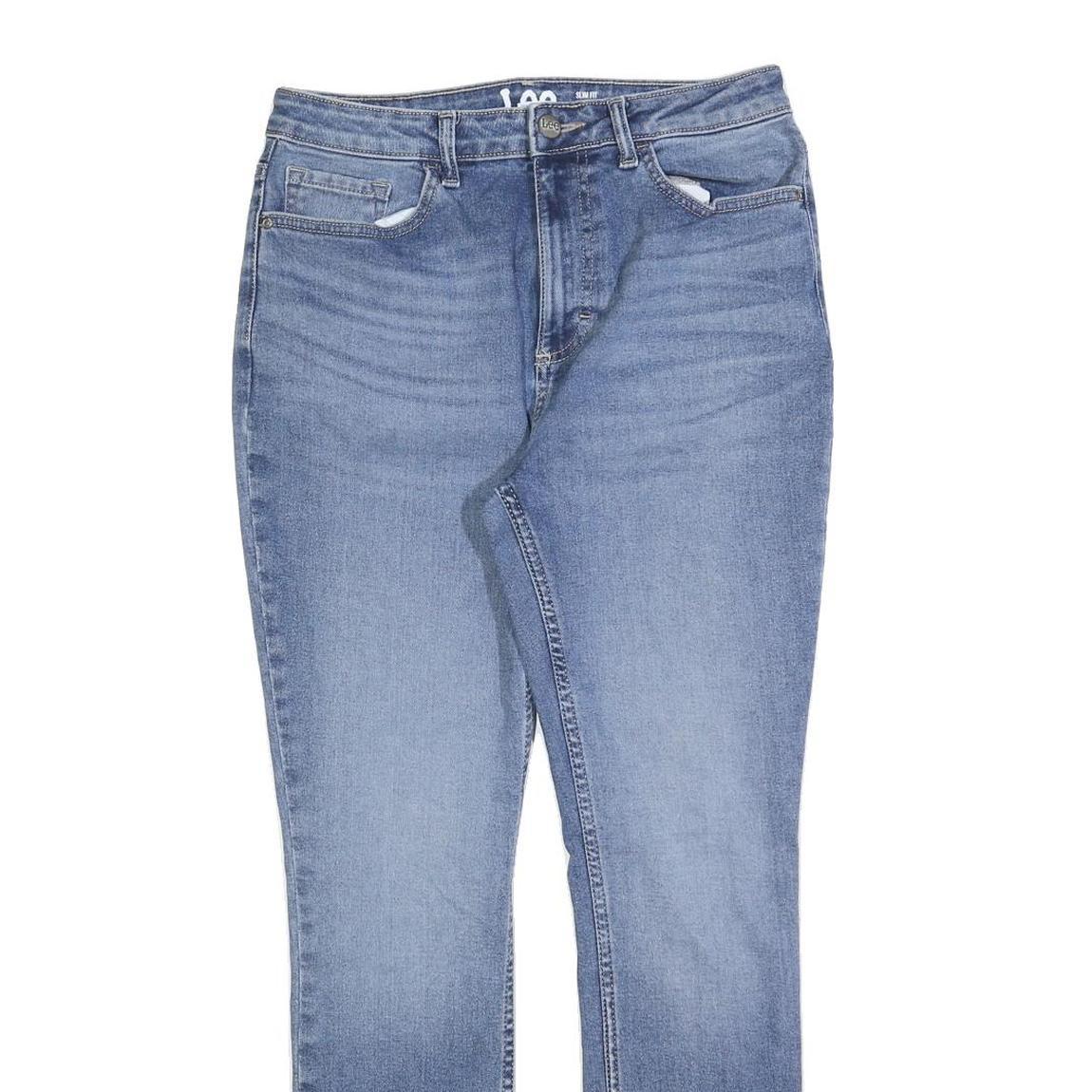 LEE Womens Slim Fit Blue Denim Jeans W28 L28 Cotton Zip Casual Classic