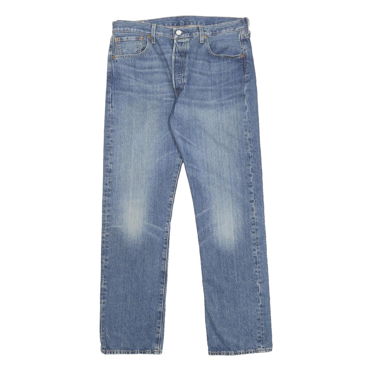 LEVI'S 501 BIG E Mens Jeans Blue Regular Straight Denim Medium W34 L32 Classic