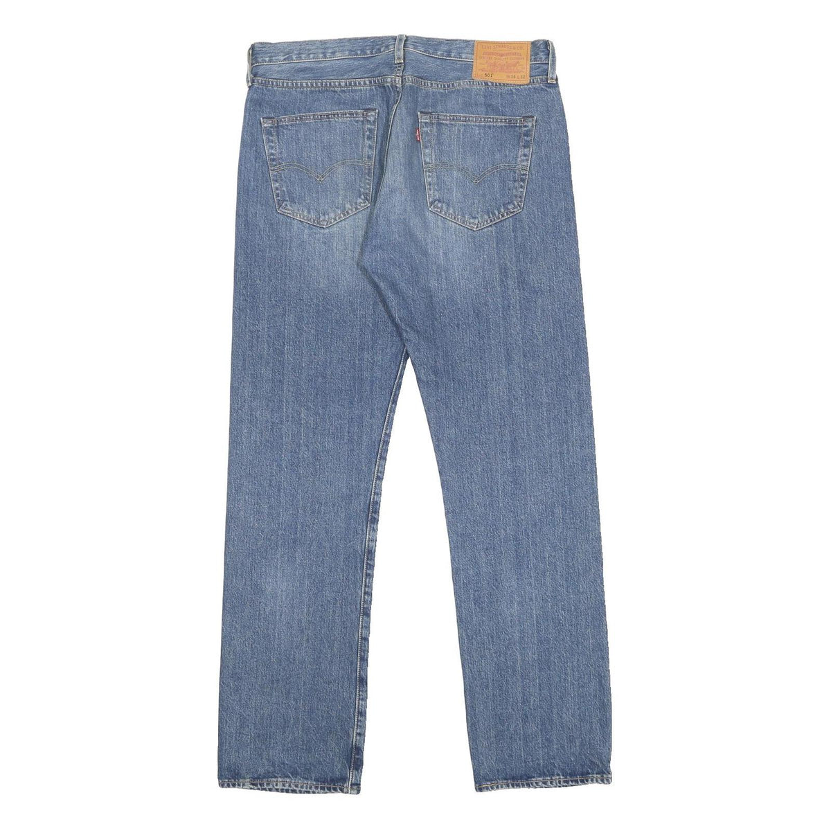 LEVI'S 501 BIG E Mens Jeans Blue Regular Straight Denim Medium W34 L32 Classic