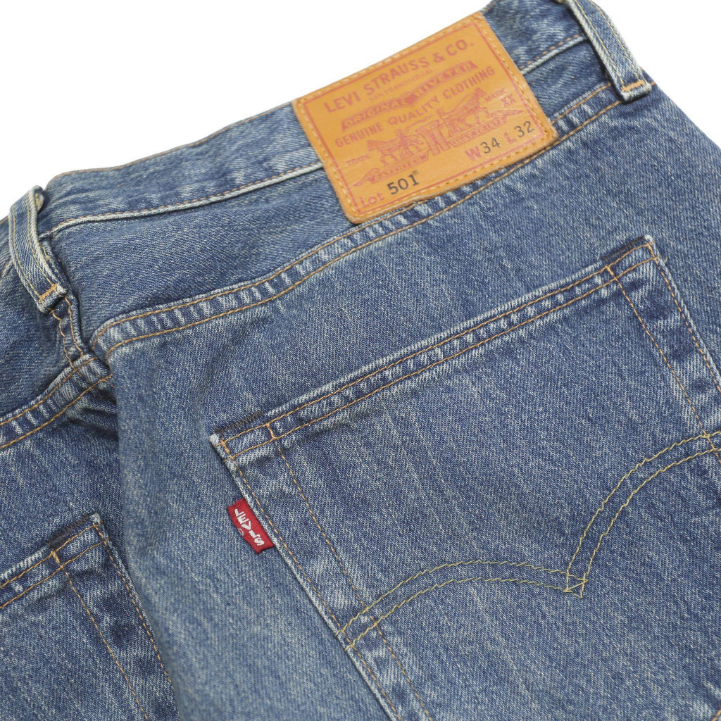 LEVI'S 501 BIG E Mens Jeans Blue Regular Straight Denim Medium W34 L32 Classic