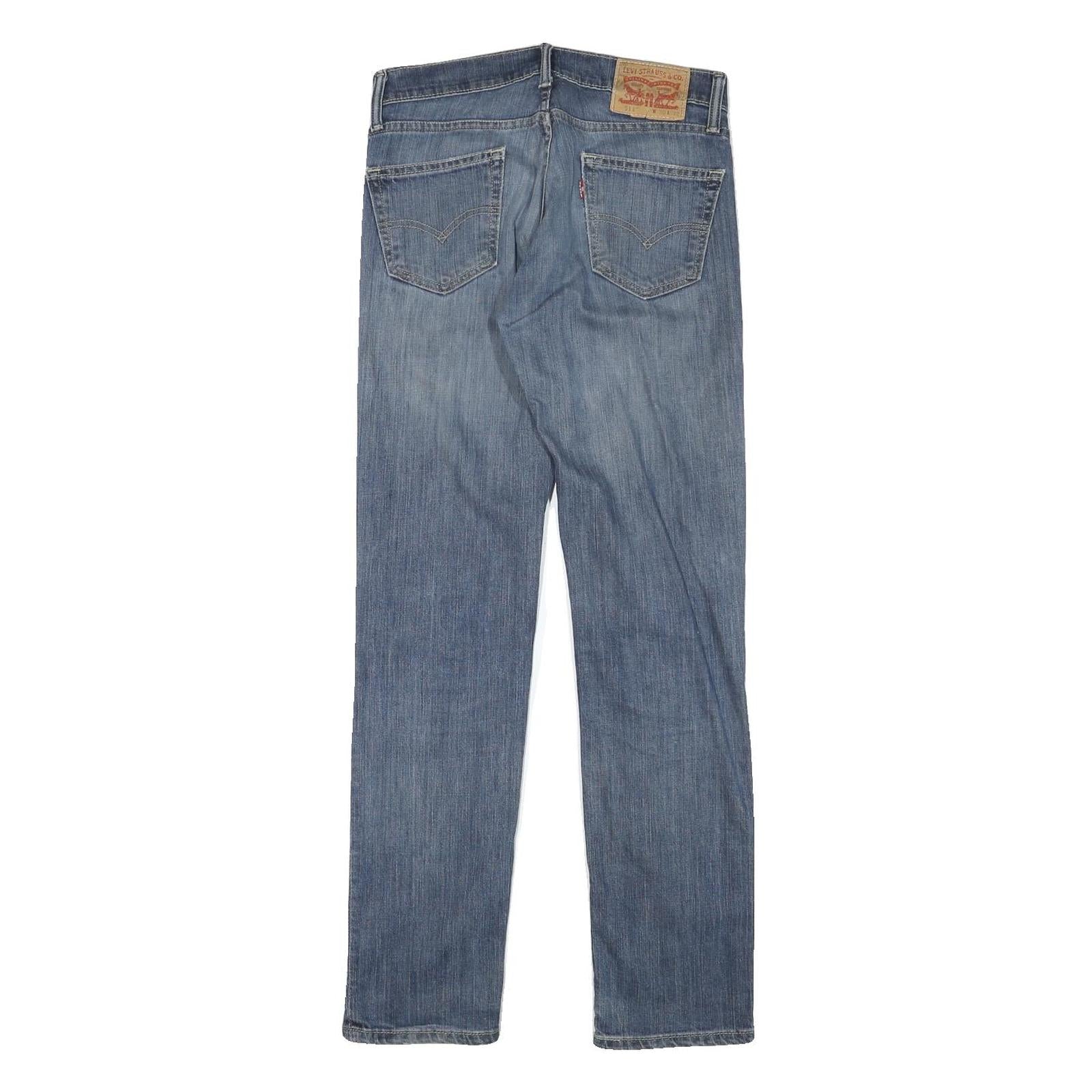 LEVI'S 511 Mens Jeans Blue Slim Skinny Denim Medium W29 L31 Classic Zip