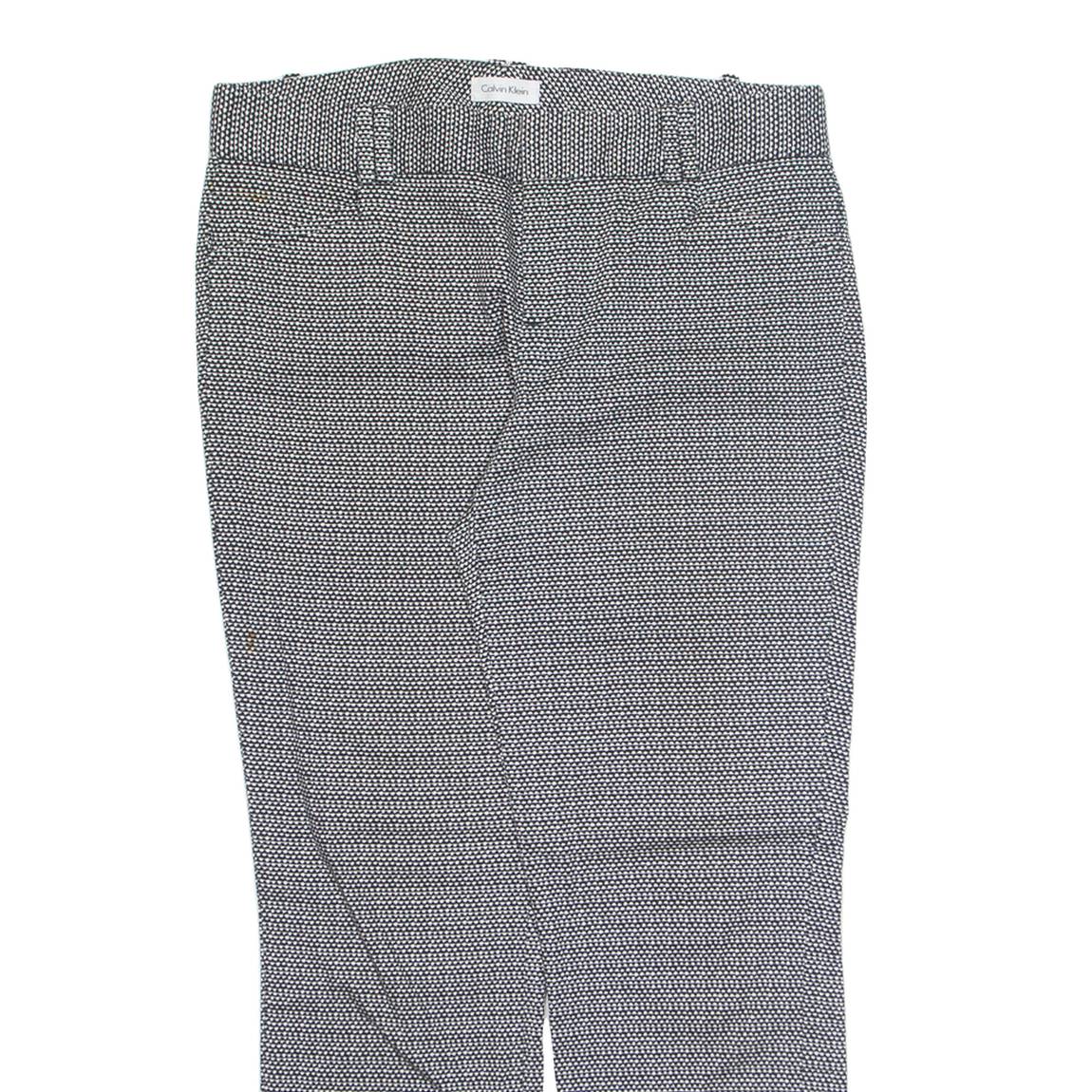 CALVIN KLEIN Chino Womens Trousers Black Regular Tapered W32 L28