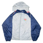 WINNERS CIRCLE Mens Rain Jacket Grey Hooded Colourblock L