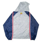 WINNERS CIRCLE Mens Rain Jacket Grey Hooded Colourblock L