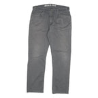 DICKIES Mens Cotton Blend Grey Regular Fit Straight Leg Trousers W34 L32
