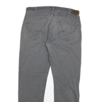 DICKIES Mens Cotton Blend Grey Regular Fit Straight Leg Trousers W34 L32