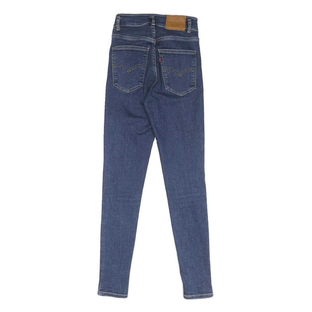 LEVI'S Big E Womens Jeans Blue Slim Skinny Denim Raw W24 L28 Button Fly