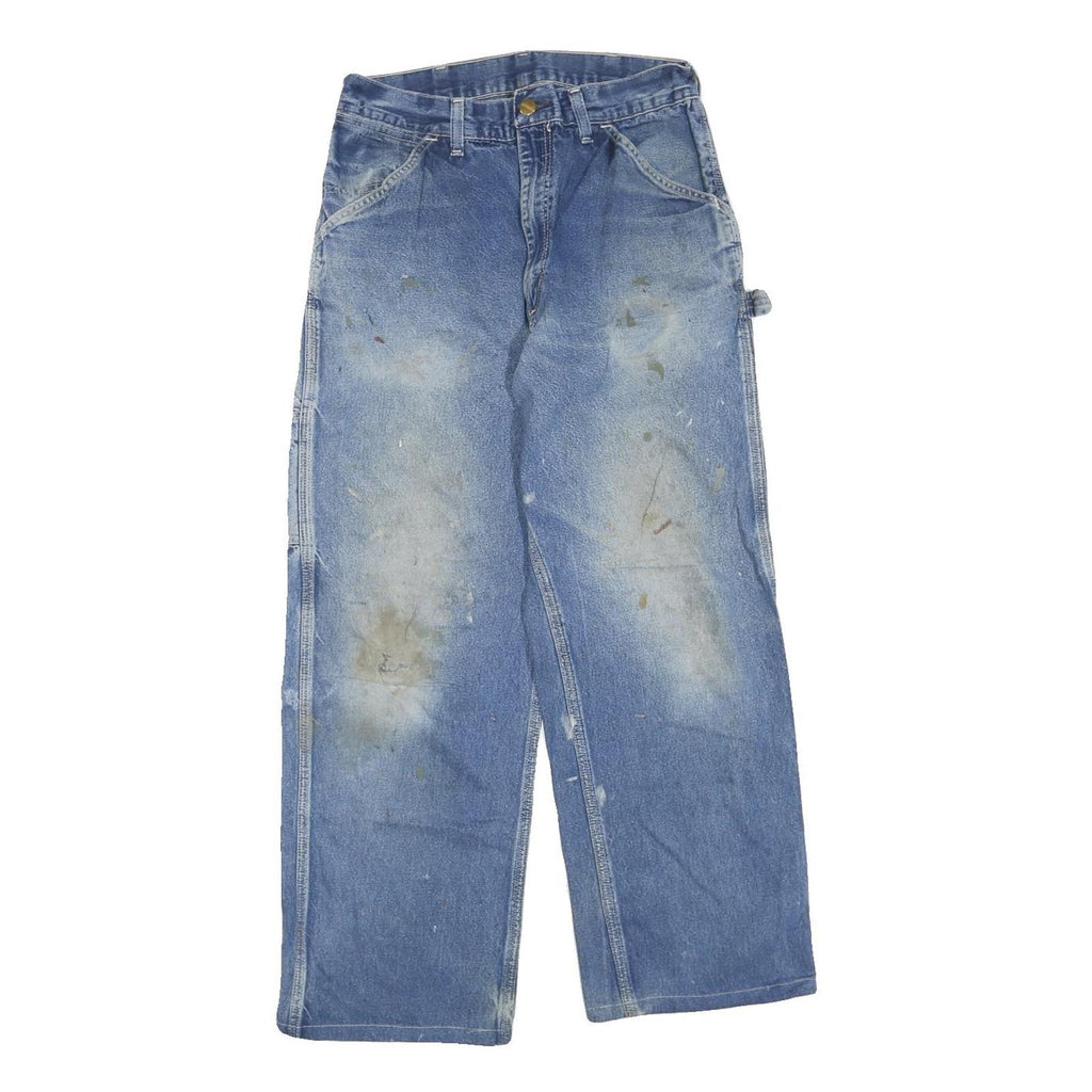 CARHARTT Mens Jeans Blue Regular Loose Denim Medium W30 L27 Workwear Zip Fly