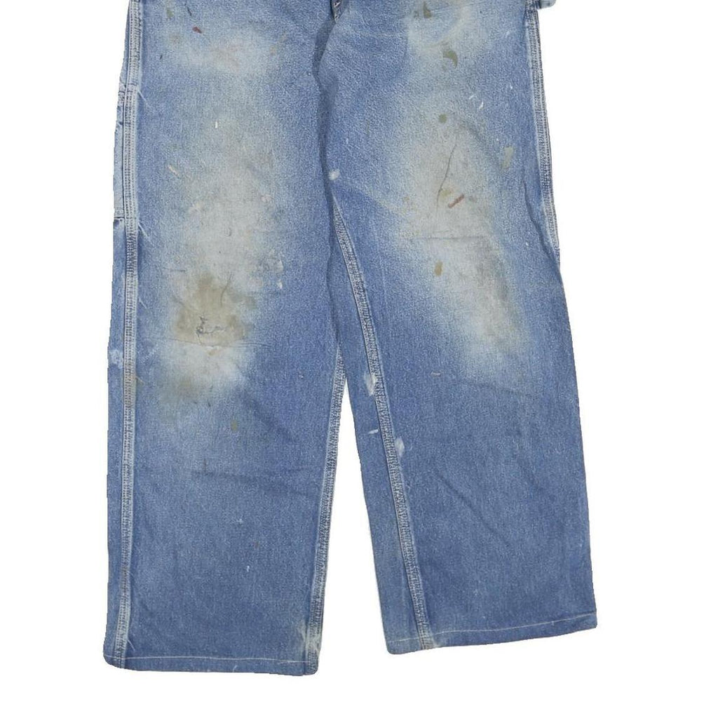 CARHARTT Mens Jeans Blue Regular Loose Denim Medium W30 L27 Workwear Zip Fly