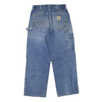 CARHARTT Mens Jeans Blue Regular Loose Denim Medium W30 L27 Workwear Zip Fly